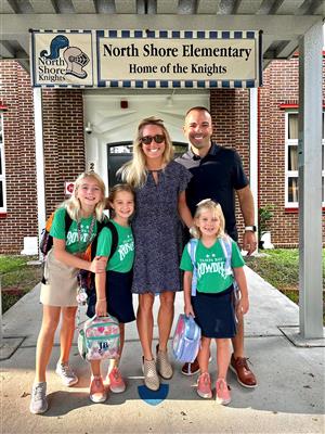 Penso family at North Shore Elementary